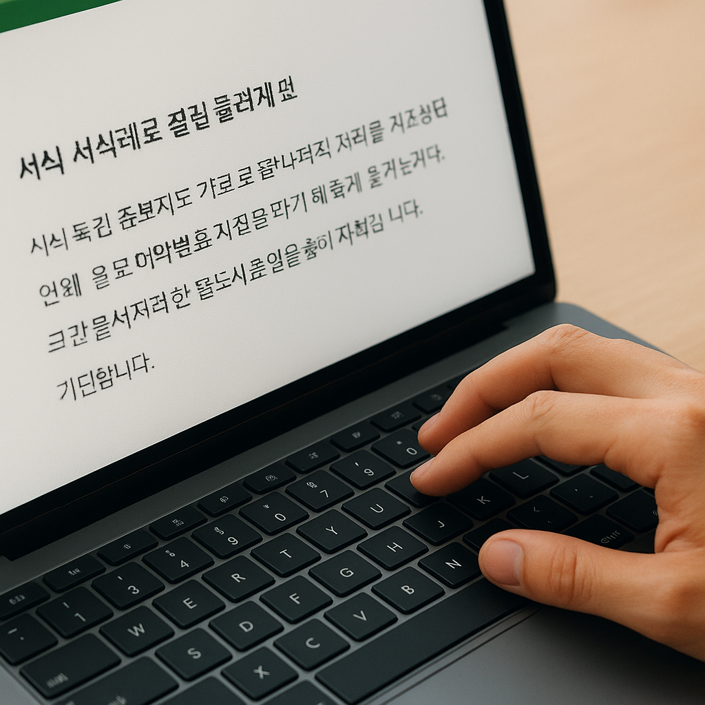 서식 없는 붙여넣기와 일반 붙여넣기의 차이를 비교하며 글의 목적에 맞는 방법을 선택하는 모습