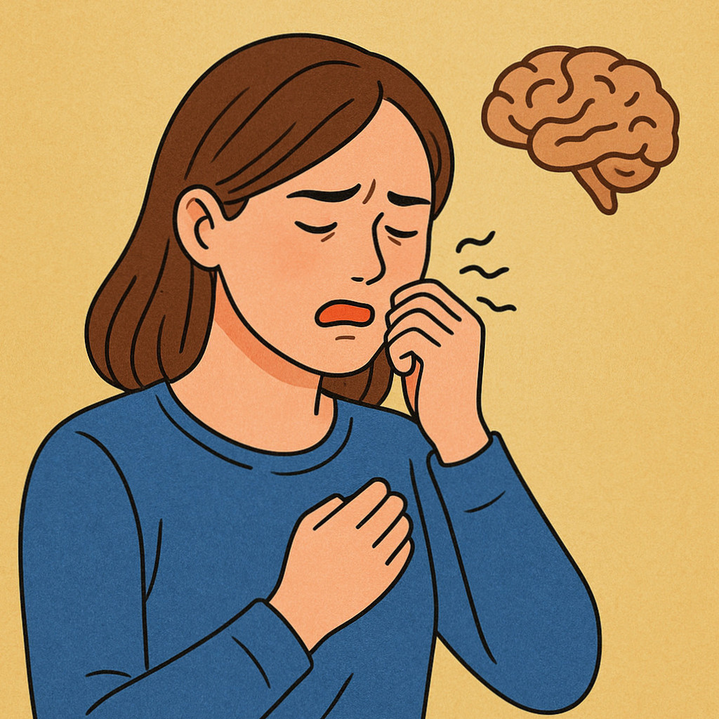 청명한 하늘 아래서 틱장애에 대해 논의하는 블로그의 대표 이미지로, 틱장애의 이해를 돕는 시각적 요소가 담겨 있다.
