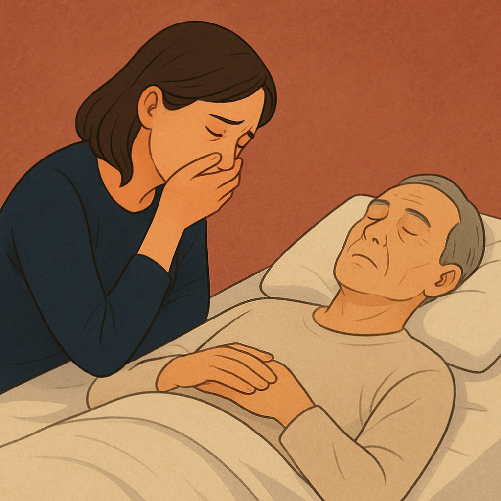 친척이 죽는 꿈을 통해 개인의 심리적 상태와 그들의 관계가 주는 영향에 대해 탐구하는 장면.