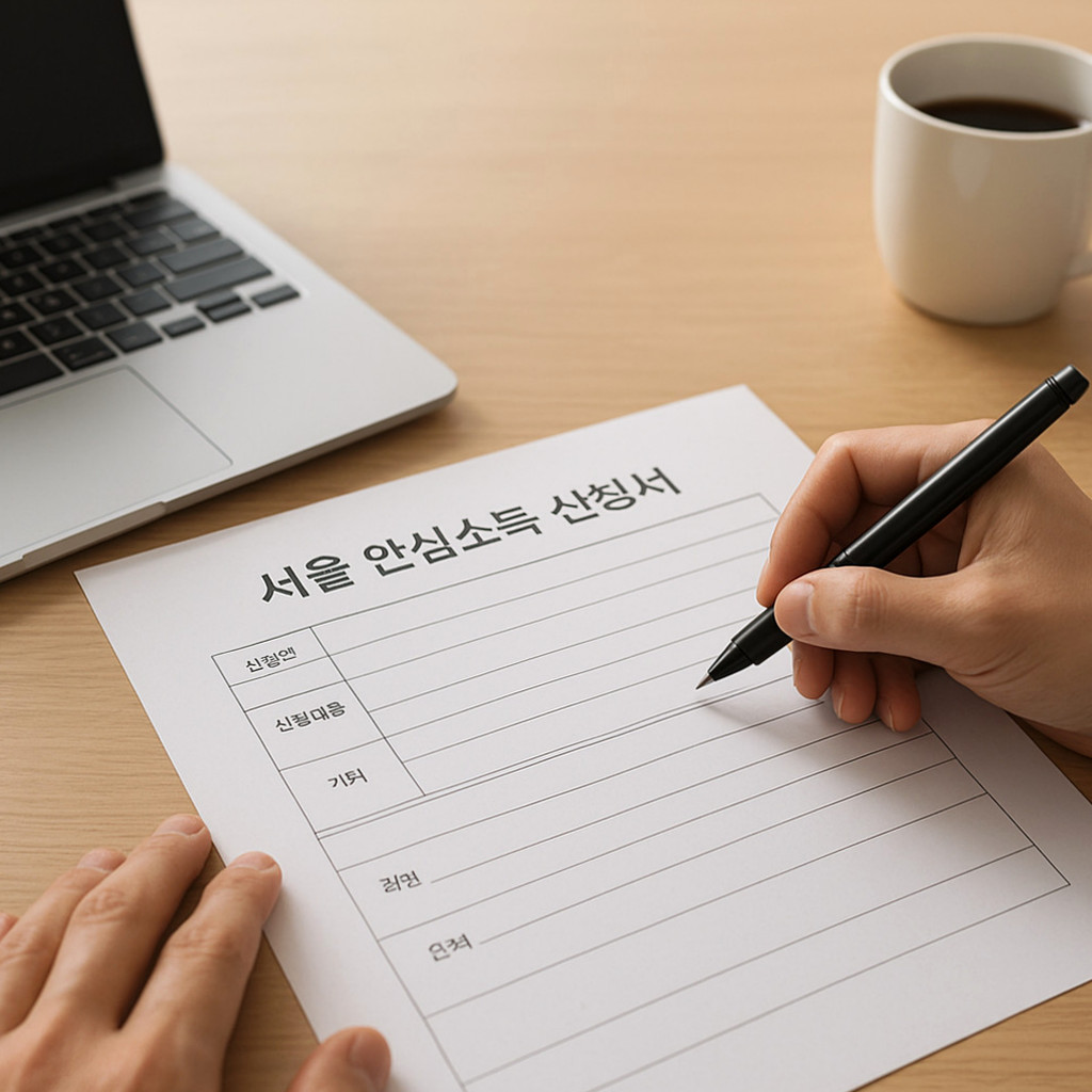 서울 안심소득·디딤돌소득 신청을 준비하는 가구를 위해 자격과 지원액 계산 원리, 모집 공고부터 최종 선정까지의 절차를 안내하는 대표 이미지